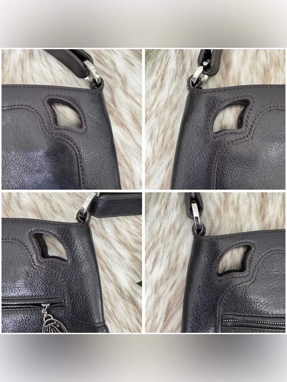 Cartier Vintage Marcello Reporter Leather  Shoulder Bag